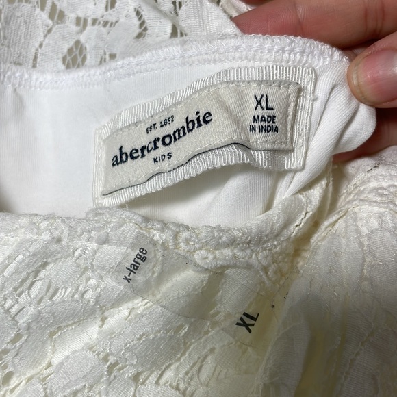 Abercrombie white lace tulle party dress NWT size XL - Picture 9 of 9